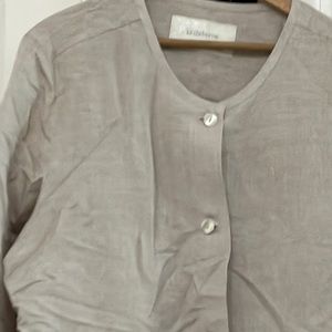 Tan linen top